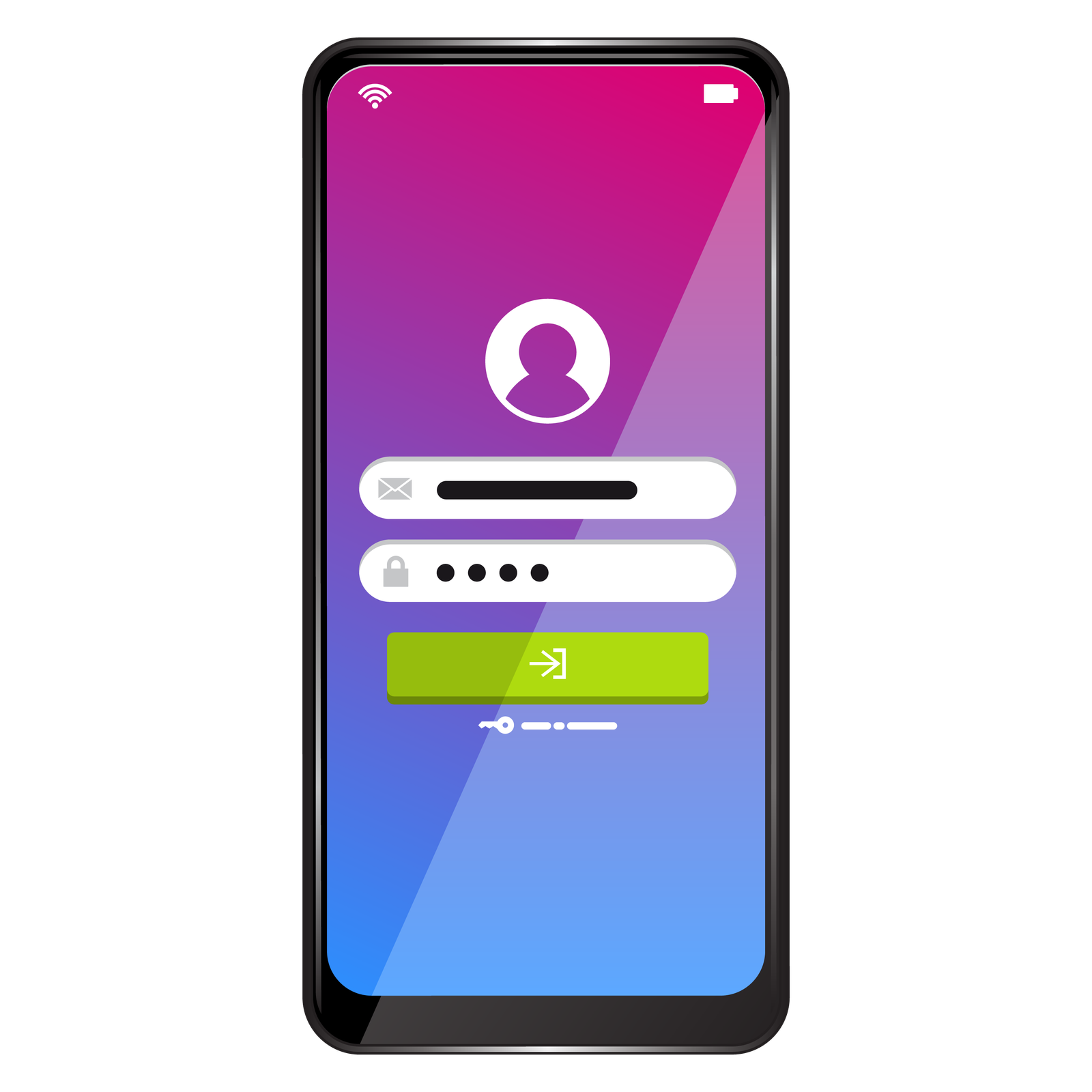 —Pngtree—app login screen on a_5442539